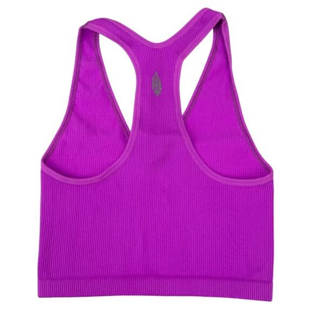 Free People Free Throw Crop Tank In Neon Magenta - Picture 5 of 6